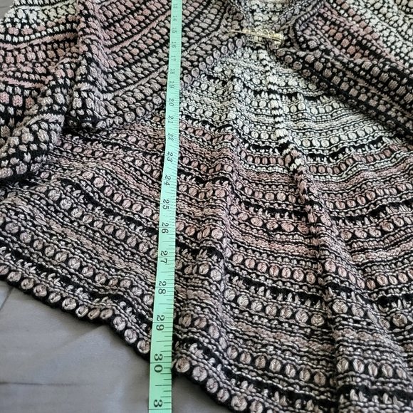 Dor Dor Couture | Gorgeous Gray Ombre Knit Open Front Cardigan (SIZE S) - Picture 7 of 9